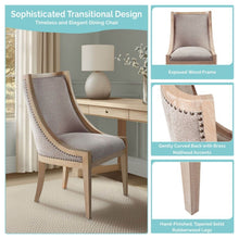 Load image into Gallery viewer, Upholstered Dining Chair With Nailhead Trim

