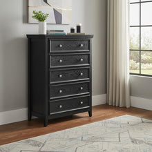 Load image into Gallery viewer, Five Drawer Dresser - Black
