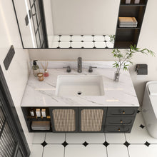 Load image into Gallery viewer, Bianco Carrara Venato Elegant Marble Vanity Top, Bathroom Vanity With Undermount Sink, Sintered Stone
