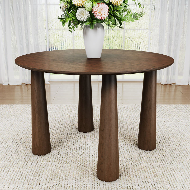 67" Solid Wood Oval Dining Table - Walnut