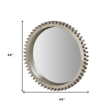 Load image into Gallery viewer, 44" Abstract Framed Accent Mirror - Silver
