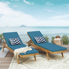 Load image into Gallery viewer, Nebulon - Outdoor Adjustable Chaise Lounge With Water Resistant Cushions (Set of 2)
