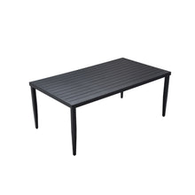 Load image into Gallery viewer, Outdoor Patio Dining Table With Tapered Feet &amp; Umbrella Hole
