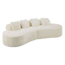 Load image into Gallery viewer, Modern Curved Sofa With Pillows
