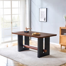 Load image into Gallery viewer, Compact Dining Table - Walnut / Black
