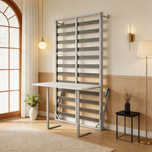 Load image into Gallery viewer, Queen Size Cabinet Wall Bed Mechanism With Desk Panel - Gray
