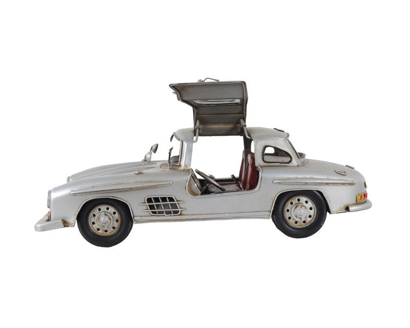 Mercedes Benz 300L Gullwing Sculpture - Silver