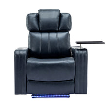 Load image into Gallery viewer, Power Recliner Theater Chair With Cooling Cup Holder, Bluetooth Speaker, LED Lights, USB Ports
