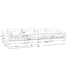 Load image into Gallery viewer, Super Comfort Oversized Modular Sectional Sofa, Deep Seat Convertible L Shaped Couch
