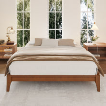 Load image into Gallery viewer, Solid Dry Bamboo Platform Bed Frame, With Slat Support
