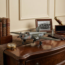 Load image into Gallery viewer, Hand Painted c1941 North American B-25 Mitchell Bomber Model Airplane - Gray / White
