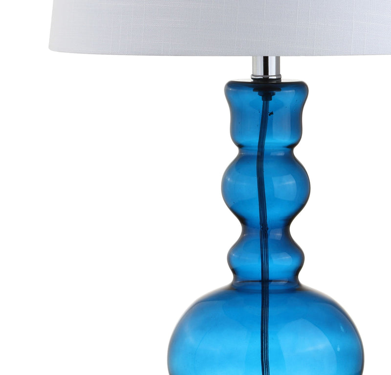 Urn Table Lamps With Drum Shades (Set of 2) - Navy Blue