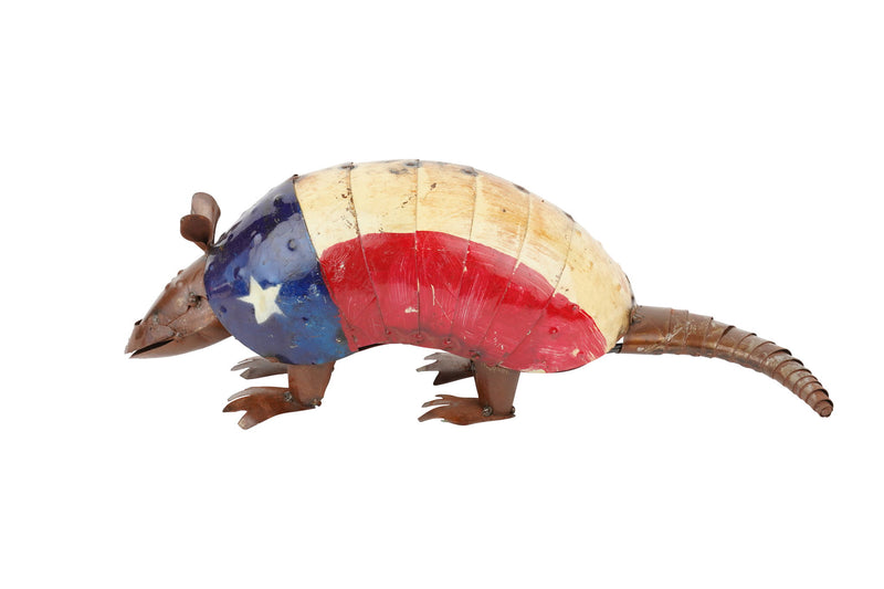 Armadillo Tabletop Sculpture - Red / Off White / Red
