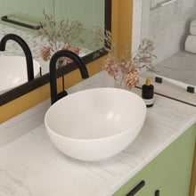 Load image into Gallery viewer, Oval Vessel Bathroom Sink - White
