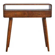 Load image into Gallery viewer, Curved Chestnut Console Table
