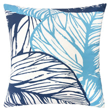 Load image into Gallery viewer, Leaf Vein Outdoor &amp; Indoor Pillow - Indigo
