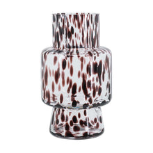 Load image into Gallery viewer, Abstract Cylinder Table Vase (574427) - Amber / Clear
