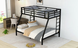 Metal Twin XL over Queen Bunk Bed for Teens and Adults,Space-Saving/Noise Reduced/No Box Spring Needed, Old SKU W1307S00013 (Expect arrive date 2024/3/24)