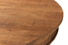 Load image into Gallery viewer, 30" Wood Rounded Solid Wood Pedestal Base Dining Table - Natural
