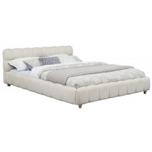 Load image into Gallery viewer, Queen Size Upholstered Platform Bed Frame - Beige
