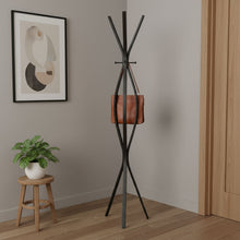 Load image into Gallery viewer, 72" Metal Coat Rack - Black
