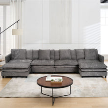 Load image into Gallery viewer, Modular U Shaped Sofa, With Adjustable Layout For Comfort And Durability - Gray
