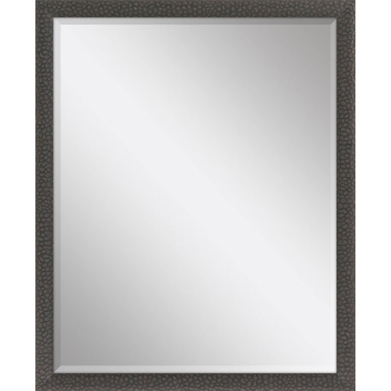 43" Solid Wood Framed Accent Mirror - Dark Brown