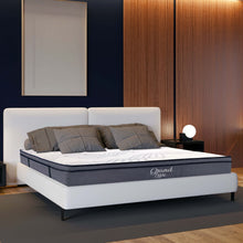 Load image into Gallery viewer, Hybrid Plush Foam Mattress, Soft Polyester Knit Cover, Multi Layer Foam Mattress - White / Gray - King
