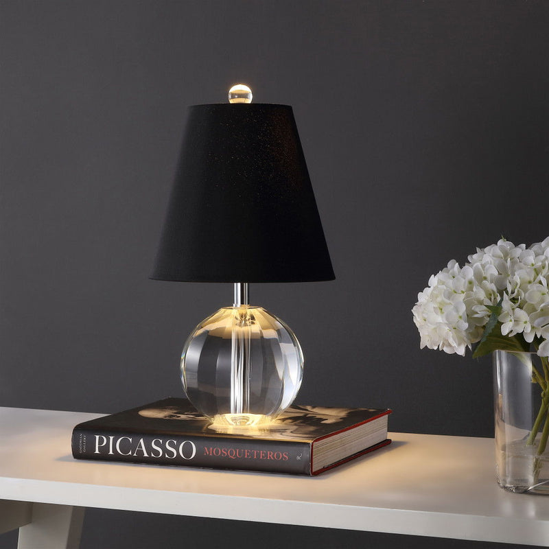 16" Novelty Table Lamp LED With Empire Shade - Clear