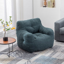 Load image into Gallery viewer, Soft Teddy Fabric Tufted Foam Bean Bag Chair With Teddy Fabric
