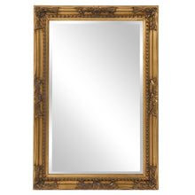 Load image into Gallery viewer, Rectangular Antiqued Frame Mirror - Gold
