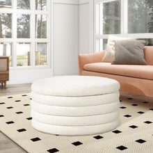 Load image into Gallery viewer, Fuji - Oversized Round Storage Ottoman
