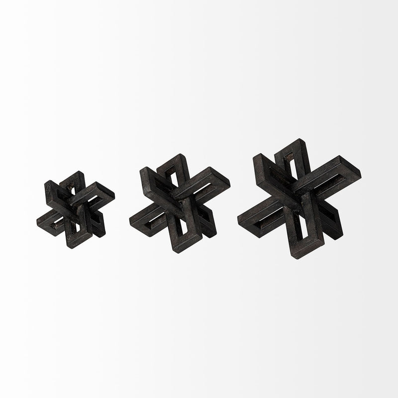 Tabletop Sculpture (Set of 3) - Black
