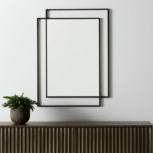Load image into Gallery viewer, 43" Metal Double Frame Accent Mirror - Gray

