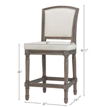 Load image into Gallery viewer, Stool With Upholstered Seat And Back

