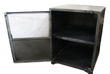 Load image into Gallery viewer, 20" Metal Accent Cabinet With Two Shelves - Silver
