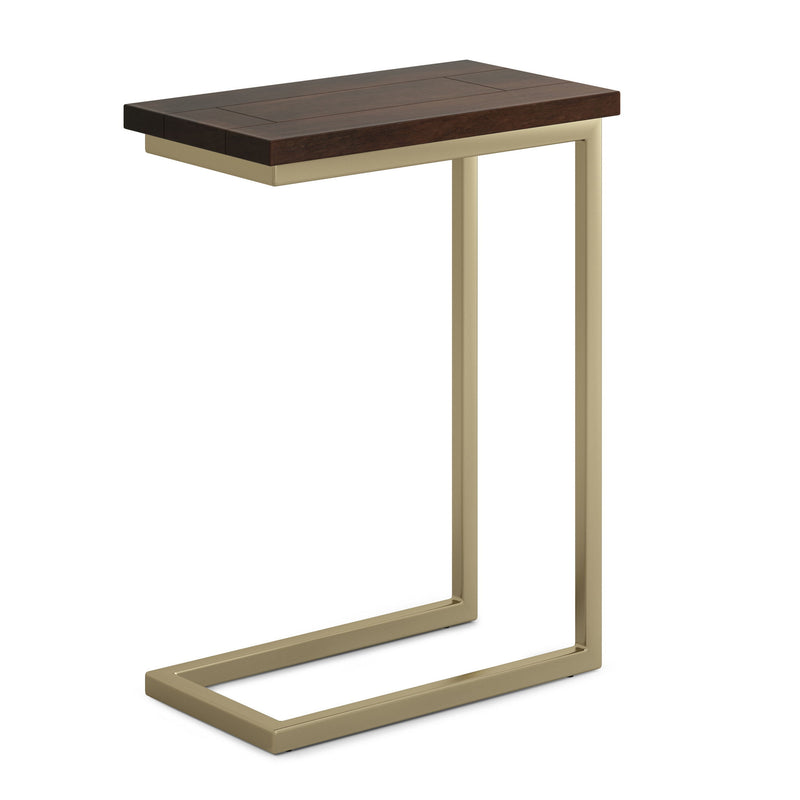 End Table - Brown / Gold