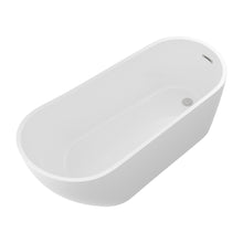 Load image into Gallery viewer, Contemporary Glossy Freestanding Bathtub With Overflow And Drain
