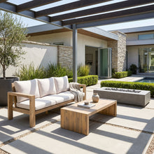 Load image into Gallery viewer, 3 Seater Patio Set, Outdoor Sofa &amp; Coffee Table Set
