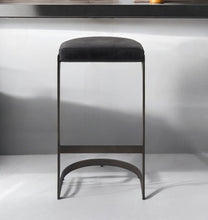 Load image into Gallery viewer, Iron Backless Bar Chair - Black

