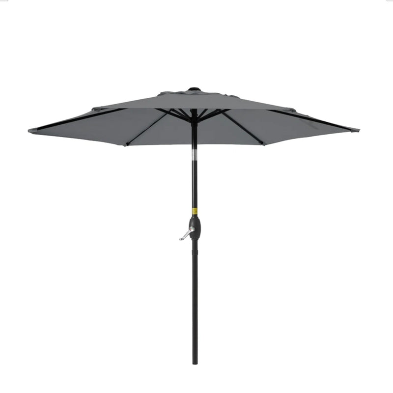 Umbrella With Crank Lift & Tilt, UV-Resistant Canopy For Patio