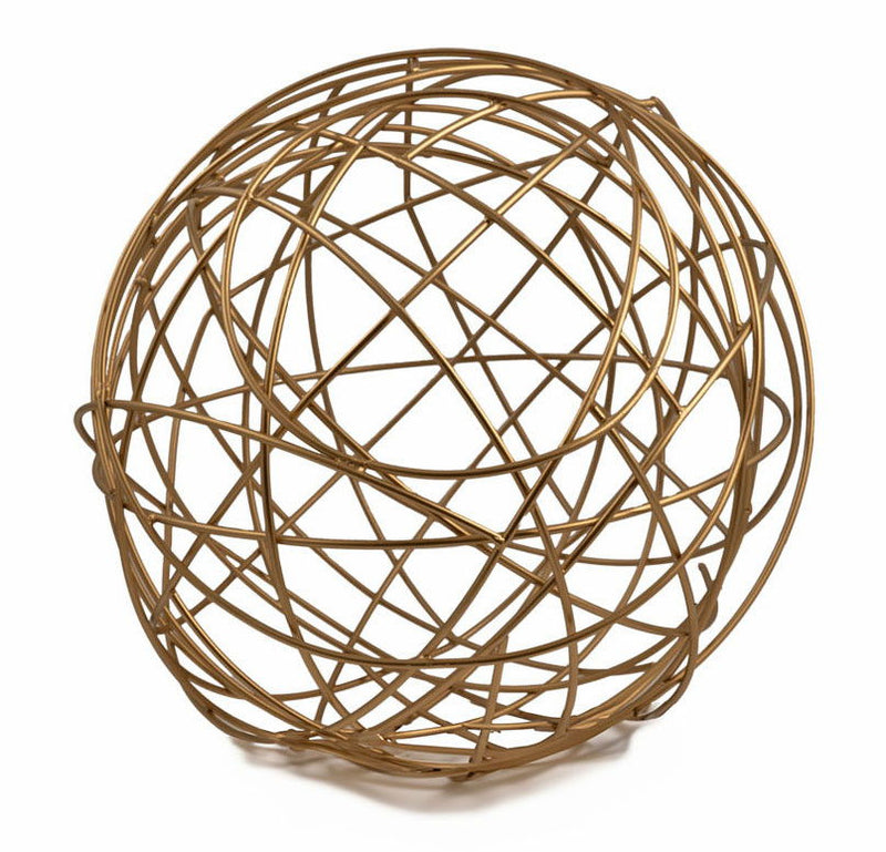 Decorative Orb Tabletop Sculpture (568884) - Gold