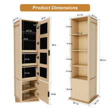 Load image into Gallery viewer, 360° Rotating Makeup Cabinet With Full Length Mirror
