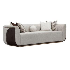 West Kensington - Sofa - Buff / Medium Espresso