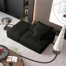 Load image into Gallery viewer, Modern Oversized Modular Sectional Sofa, Sparkling Fabric Soft Cushions With 2 Pillows
