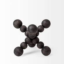 Load image into Gallery viewer, Beaded Wooden Decorative Jack - Black
