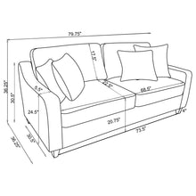 Load image into Gallery viewer, Mahaffey - Christine Upholstered Sloped Arm Sofa - Beige
