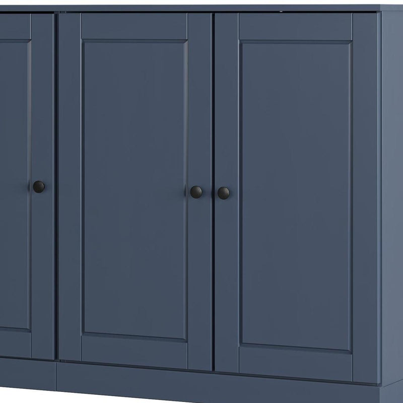 Solid Woodshoe Storage Cabinet (755972) - French Blue
