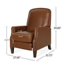 Load image into Gallery viewer, Recliner Chair With Rivets
