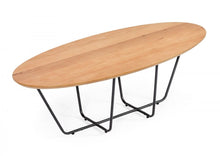 Load image into Gallery viewer, Industrial Small Powder Metal Coffee Table - Oak And Black
